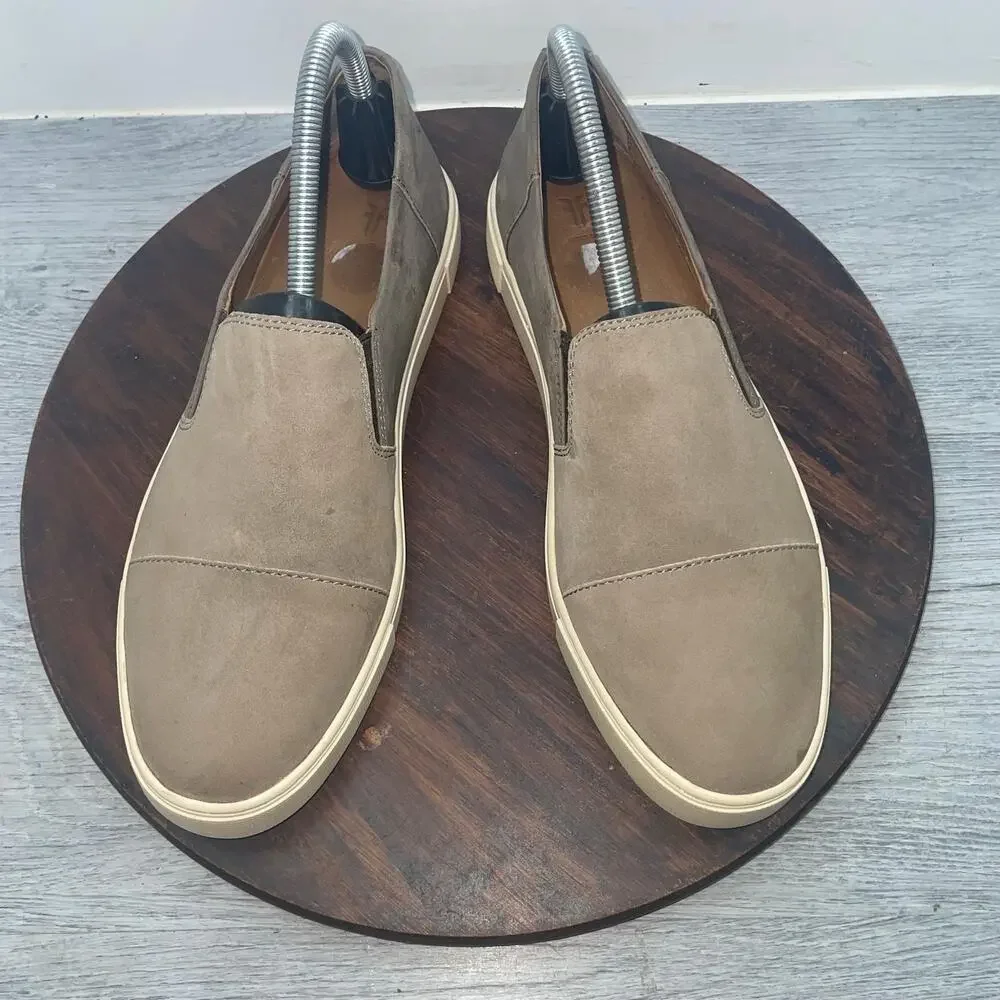 FRYE Gemma Shoes Womens Size 9.5 M Suede Leather Slip On Comfort Sneakers